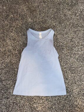 Blue workout tank